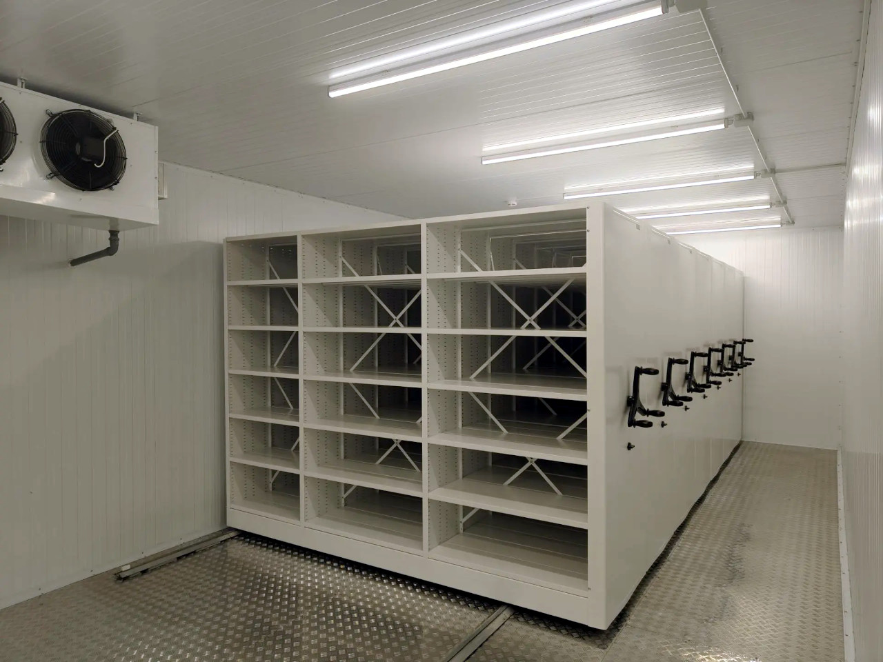 Мобильные стеллажи для холодильного хранения лекарственных препаратов
